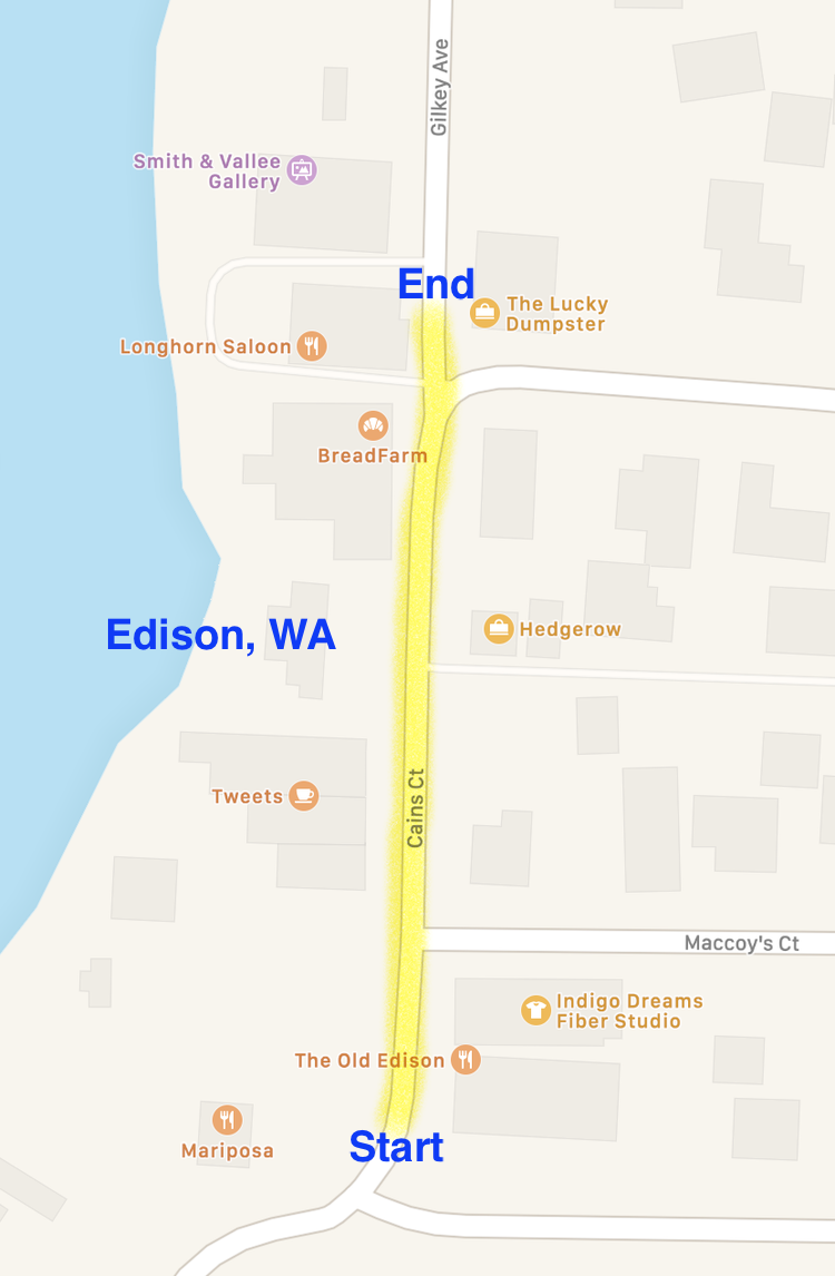 Edison Chicken Parade Route