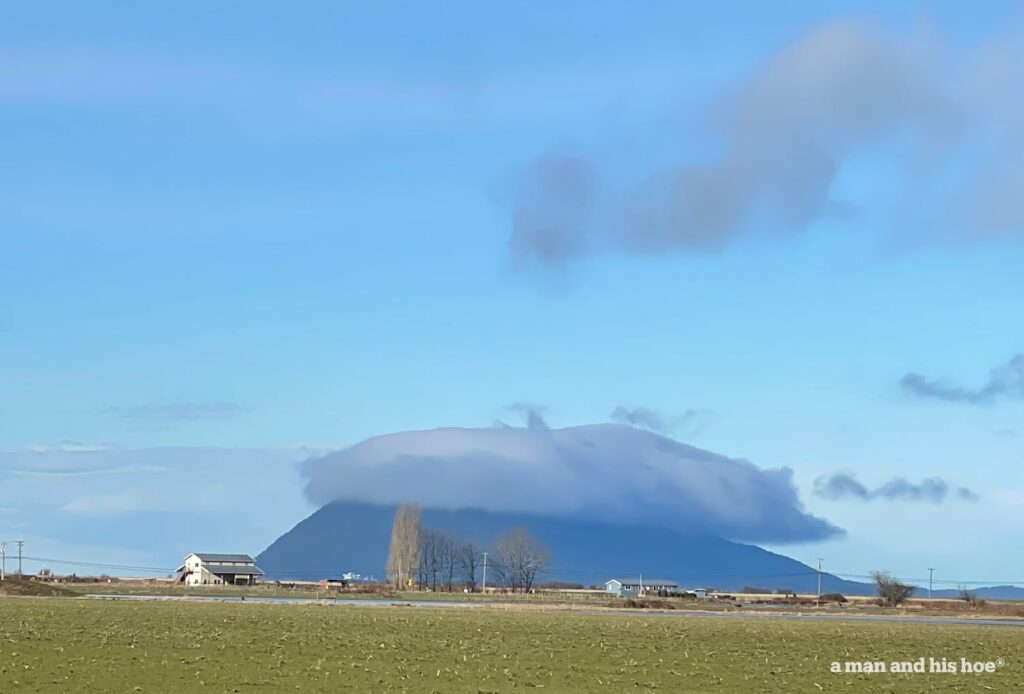 Cloud over Lummi island