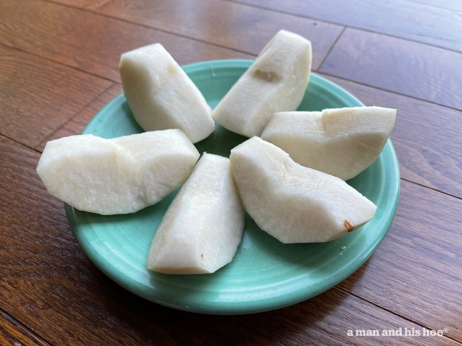 Pear slices