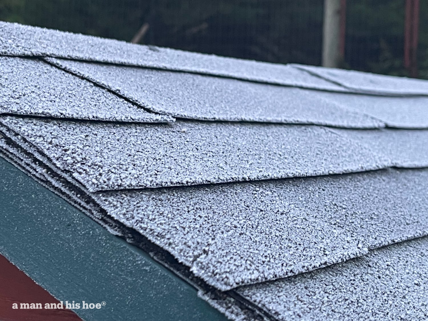 First frost on roof